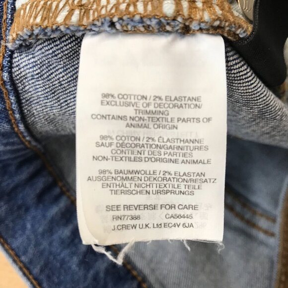 MADEWELL - WOMEN'S 29 BLUE DENIM THE HIGH RISE FRAYED SLIM BOYFRIEND JEANS - Picture 7 of 8